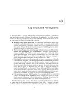 Logstructured File Systems