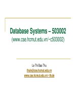 Database system  Dinh Thi Bao Thu BK TPHCM