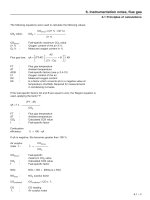 Một số công thức tính toán khí cho các máy 350
