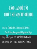 Tìm hiểu HDL coder trong MATLAB và thực thi bằng chương trình tính logarithm 2 (log2)