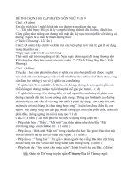 DỀ THI CHỌN HSG CẤP HUYỆN MÔN NGỮ VĂN 9