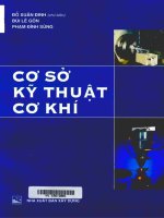 CƠ sở kỹ THUẬT cơ KHÍ 