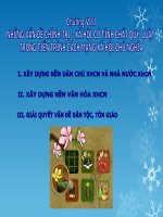 Giải quyết vấn đề Dân tộc, Tôn giáo  Chủ nghĩa MácLênin