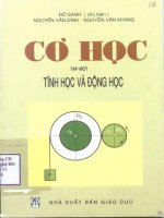 GIÁO TRÌNH cơ học (tập 1)   đỗ SANH 