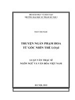 Truyện ngắn phạm hoa từ góc nhìn thể loại (LV01810) 