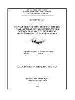 Sự phát triển về hình thức của thể thơ thất ngôn bát cú trong thơ nôm của nguyễn trãi, nguyễn bỉnh khiêm, hồ xuân hương và nguyễn khuyến 