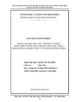 skkn nâng cao hiệu quả dạy mô đun lắp đặt mạng điện trong nhà cho học sinh lớp 9 THCS nhằm nâng cao kiến thức về ngành kĩ thuật điện 