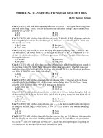 THỜI GIAN  QUÃNG ĐƯỜNG TRONG DAO ĐỘNG ĐIỀU HÒA