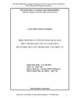 skkn biện pháp rèn luyện kỹ năng quan sát, tìm ý trong bài văn tả cảnh lớp 6  để có hiệu quả tốt trong học văn miêu tả 