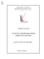 Vấn đề cực trị hình học trong không gian euclid e3 