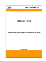 TUYẾN VÀ TRẠM QUẢN LÝ ĐƯỜNG THỦY NỘI ĐỊA- YÊU CẦU CHUNG