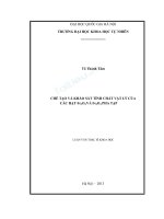 Chế tạo và khảo sát tính chất vật lý của các hạt fe3o4 và fe3o4 pha tạp 