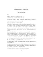 đề thi Cơ Sở Dữ Liệu