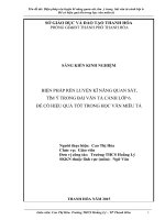 skkn biện pháp rèn luyện kỹ năng quan sát, tìm ý trong bài văn tả cảnh lớp 6  để có hiệu quả tốt trong học văn miêu tả 