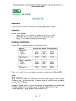 Giới thiệu thuốc trị ghẻ mạnh nhất hiện nay Spec ecotraz 250