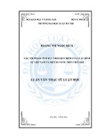 Các tội phạm tình dục theo quy định của luật hình sự việt nam và một số nước trên thế giới 
