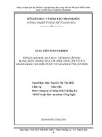 Nâng cao hiệu quả dạy mô đun lắp đặt mạng điện trong nhà cho học sinh lớp 9 THCS nhằm nâng cao kiến thức về ngành kĩ thuật điện