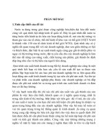 Đề tài :”Thực trạng kế toán tập hợp chi phí sản xuất và đề xuất phương pháp tính giá thành sản phẩm tại công ty cổ phần đầu tư phát triển Vietgap”
