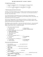 THE FIRST SEMESTER TEST   2015 2016  GRADE 10