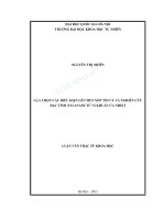 Lựa chọn các điều kiện lên men xốp tối ưu và nghiên cứu đặc tính xylanase từ các chủng vi khuẩn ưa nhiệt 