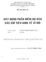 Xây dựng phần mềm dự báo các chỉ tiêu kinh tế vĩ mô 
