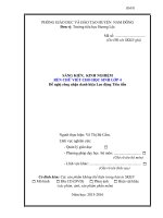 Sáng kiến kinh nghiệm lớp 4 rèn chữ viết cho học sinh lớp 4 