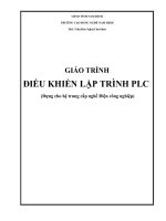 GIÁO TRÌNH ĐIỀU KHIỂN LẬP TRÌNH PLC