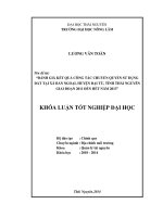 Đánh giá công tác chuyển quyền sử dụng đất tại xã Bản Ngoại, huyện Đại Từ, tỉnh Thái Nguyên giai đoạn 2011 đến hết năm 2013