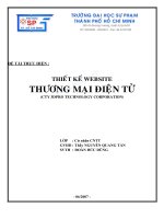 Thiết kế website thương mại điện tử (cty 3DPRO technology corporation) 