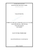 Nghiên cứu chế tạo và tính chất vật lý của vật liệu nano tinh thể sixge1 x trên nền sio2 