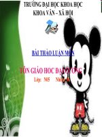 Tiểu luận tôn giáo học đại cương: Ngũ giới trong phật giáo
