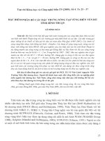 ĐẶC ĐIỂM PHÂN BỐ CÁC DẠNG TRƯNG SÓNG TẠI BIỂN VEN BỜ TỈNH BÌNH THUẬN