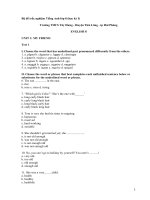 bai tap tieng anh lop 8   HKI 