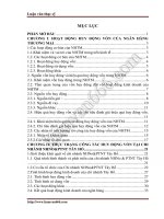 (Luận văn thạc sĩ) Nâng cao hiệu quả huy động vốn tại ngân hang NN và PTNT chi nhánh Tây Hồ