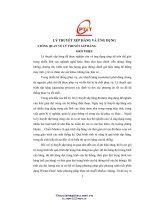 BÀI GIẢNG lý THUYẾT xếp HÀNG và ỨNG DỤNG 