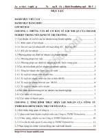 (Luận văn) Một số giải pháp nâng cao lợi nhuận tại công ty TNHH bảo hiểm nhân thọ Vietin Aviva