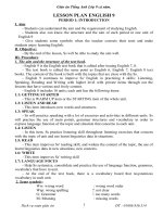 giáo án tiếng anh lớp 9 cả năm