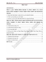 Báo cáo thực tập tại agribank hà thành