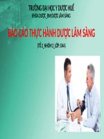 Phân tích ca lâm sàng tăng huyết áp