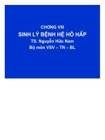 BÀI GIẢNG SINH lý BỆNH hệ hô hấp 