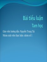 Tiểu luận tôn giáo đại cương: Tam học trong phật giáo