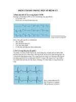 ĐIỆM TÂM ĐỒ TRONG MỘT SỐ BỆNH LÝ