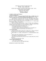 Đề thi tốt nghiệp cao đẳng nghề điện công nghiệp 