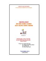 BÀI GIẢNG PHƯƠNG PHÁP đo bóc KHỐI LƯỢNG CÔNG TRÌNH xây DỰNG 