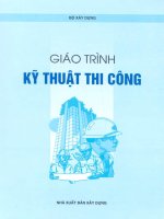 GIÁO TRÌNH kỹ THUẬT THI CÔNG   NXB  xây DỰNG 