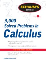 Schaums 3,000 Solved Problems in Calculus  Elliott Mendelson