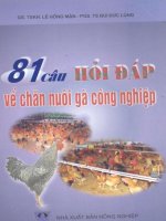 81 câu hỏi đáp về CHĂN NUÔI gà CÔNG NGHIỆP   GS TSKH  lê HỒNG mận, GS TSKH  bùi đức LŨNG 