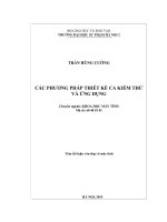 Các phương pháp ca kiểm thử và ứng dụng