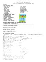 De cuong on tap lop 3