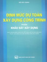EBOOK ĐỊNH mức dự TOÁN xây DỰNG CÔNG TRÌNH (PHẦN KHẢO sát xây DỰNG)   NXB xây DỰNG 